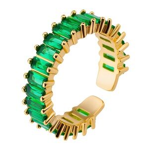 18k gold plated adjustable ring